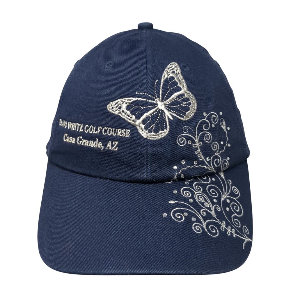 Dave White Golf Course Baseball Cap Blue One Size Adjustable Cali-Fame Headwear